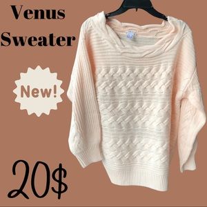 VENUS light pink sweater, Women’s Sweater, Pink Sweater, Peach Sweater